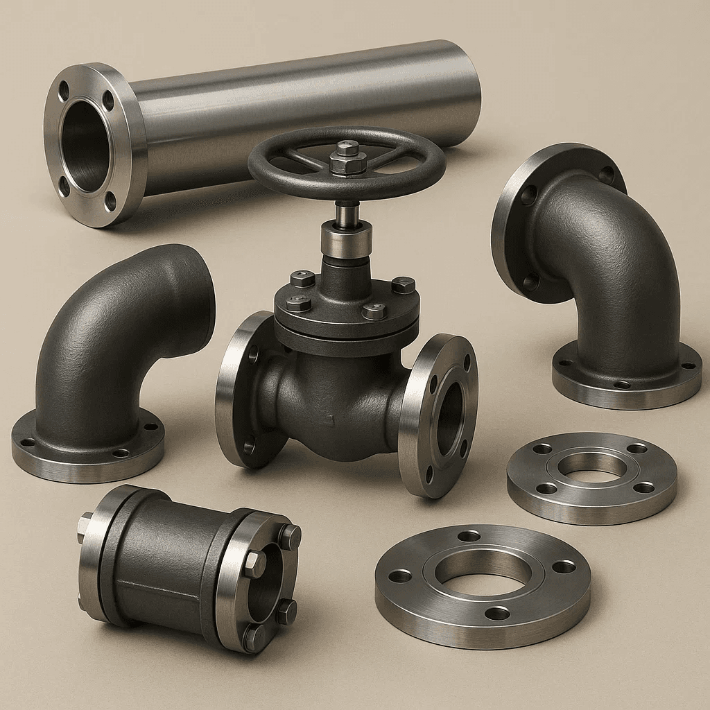 Pipes, Steel and Fittings